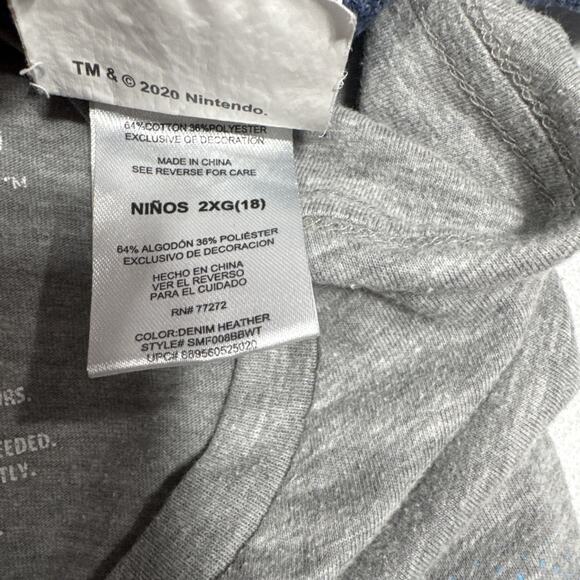 Super Mario Bros T-Shirts & Shorts Youth Boys XL-2XL (16-18) Nintendo Game Lot 3 - Picture 11 of 11